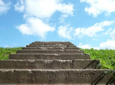 Stairs to sky clipart