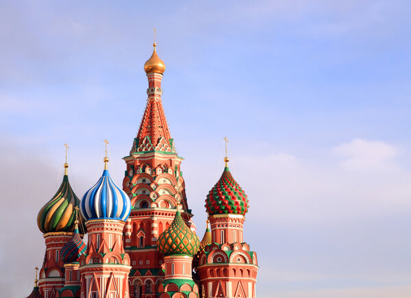 Blessed Basil cathedral in moscow