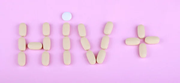 HIV therapie efavirenz op roze — Stockfoto