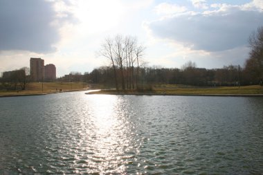 Şehir parkında bahar