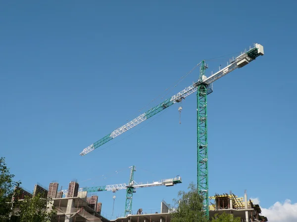 House develop with crane — Stock Photo, Image
