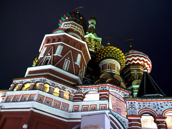 Blessed Basil cathedral at night — Stock Photo, Image