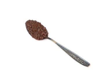 Teaspoon of instant coffee clipart