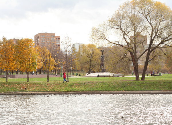 Autumn in city park