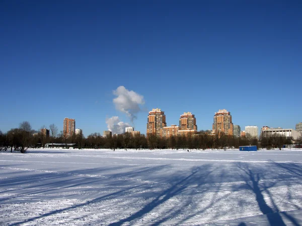 stock image Winter in city