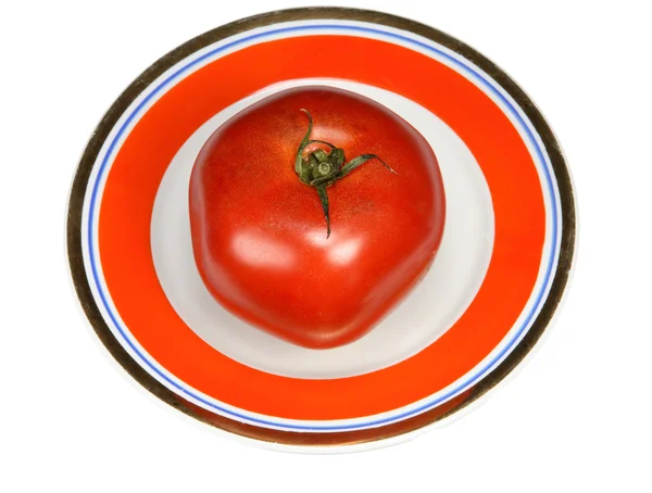 一个红番茄 — 图库照片