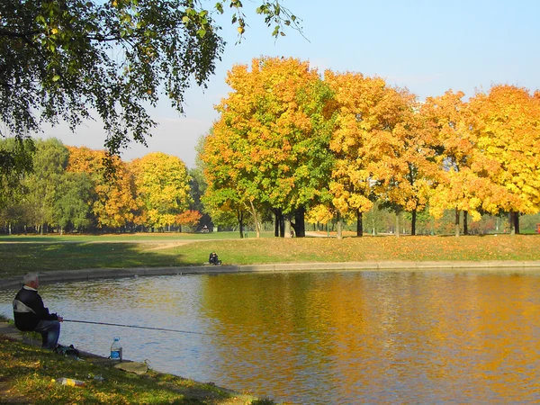 Autumn in city park — Stock Photo, Image