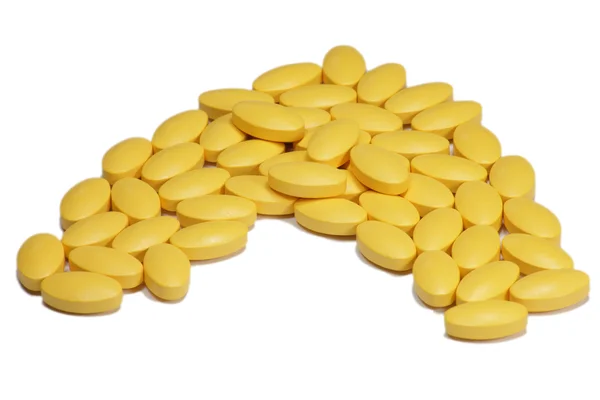 Žlutá vitamín — Stock fotografie
