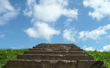 Stairs to sky clipart