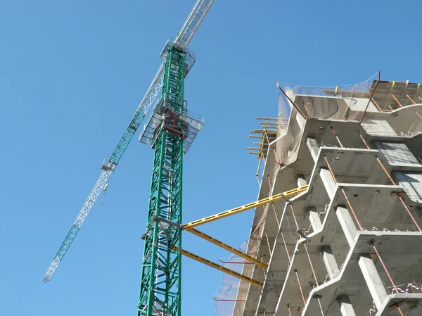 House develop with crane — Stock Photo, Image