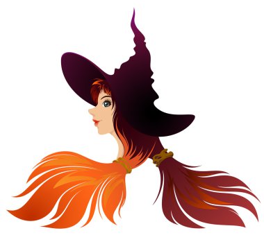 Halloween witch clipart