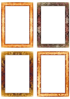 Set of 4 frames clipart