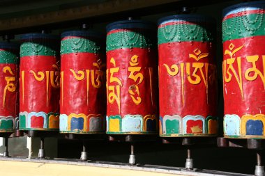 Tibetan prayer bells clipart