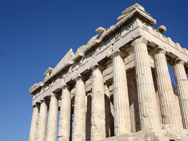 Parthenon på arcopolis Aten Grekland — Stockfoto