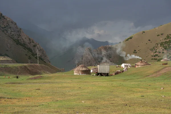 Kirguistán nómadas — Foto de Stock