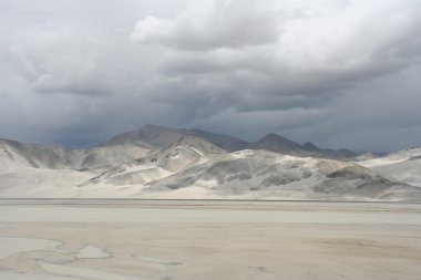 Sand dunes in western China clipart