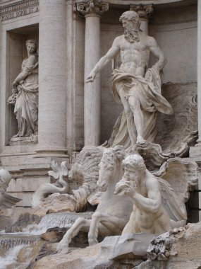 Trevi fountain Rome Italy clipart