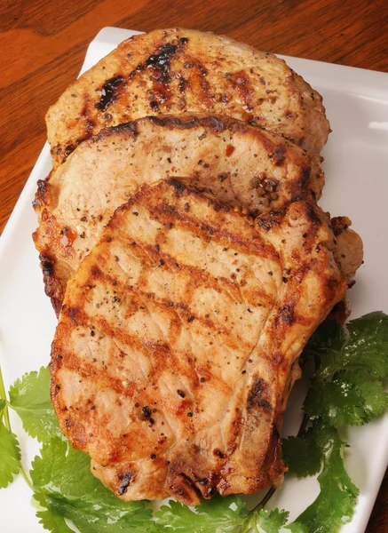 Geroosterde varkensvlees chop — Stockfoto