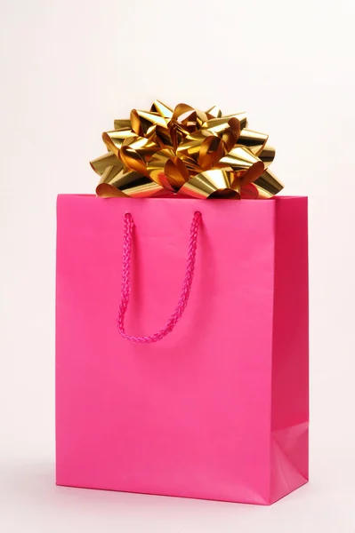 stock image Pink shopping bag