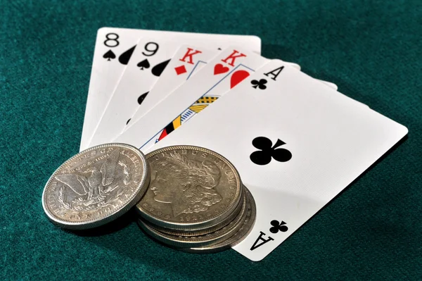 Pokerhand. — Stockfoto