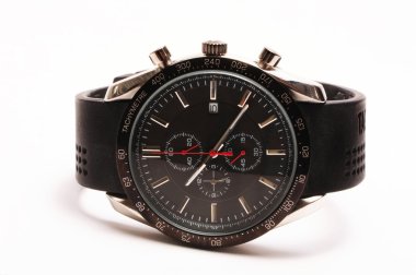 Black Tachymeter wrist watch clipart