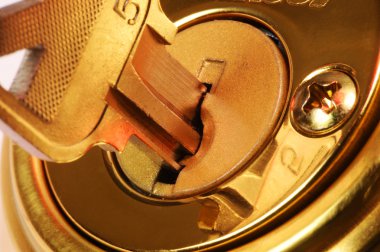 Key in Lock clipart
