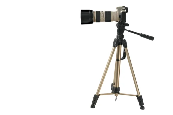 A câmera com a lente grande — Fotografia de Stock