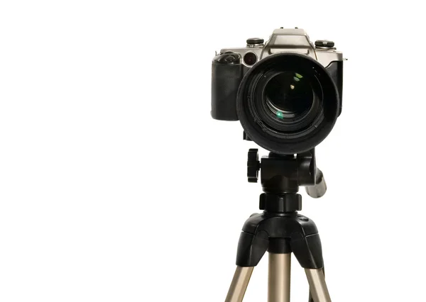 La macchina fotografica con l'obiettivo grande — Foto Stock