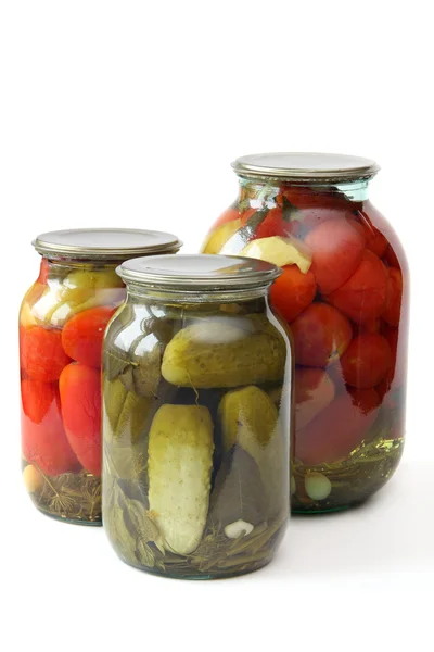 Tinned vegetables — Stock Photo, Image