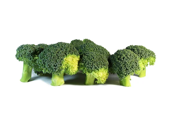 Brócolos isolados no branco — Fotografia de Stock