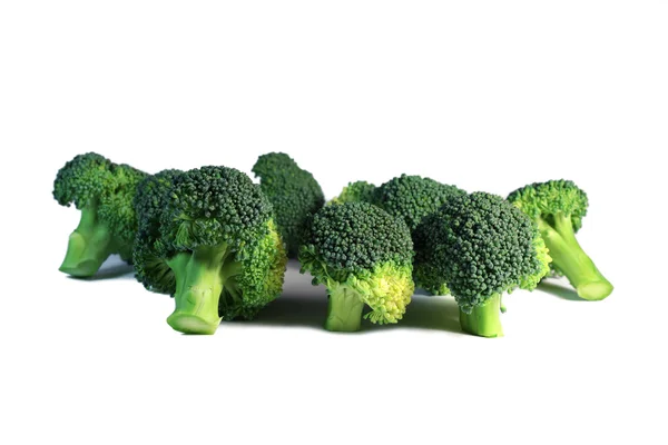 Broccoli geïsoleerd op de witte — Stockfoto