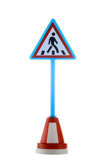 Pedestrian crossing road sign — Stock Photo, Image