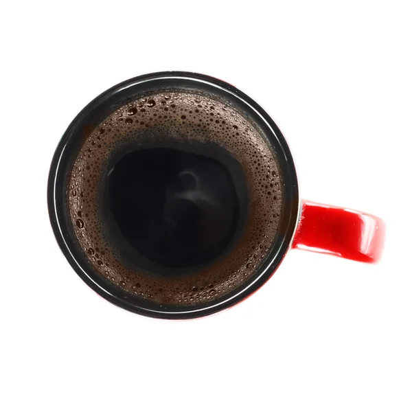 Cup of coffe from above — Stock Photo, Image