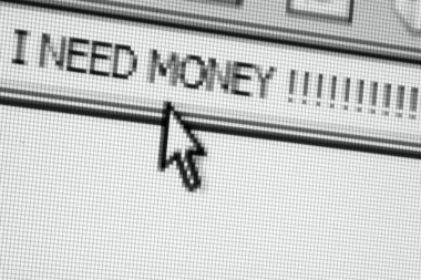 I need money !!!! clipart