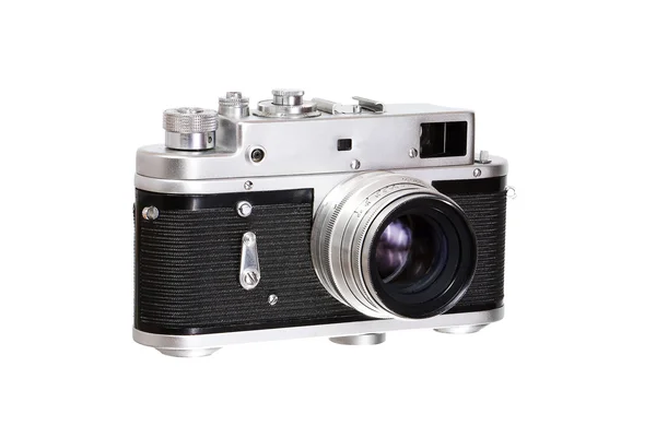 Старая фотокамера изолирована — стоковое фото