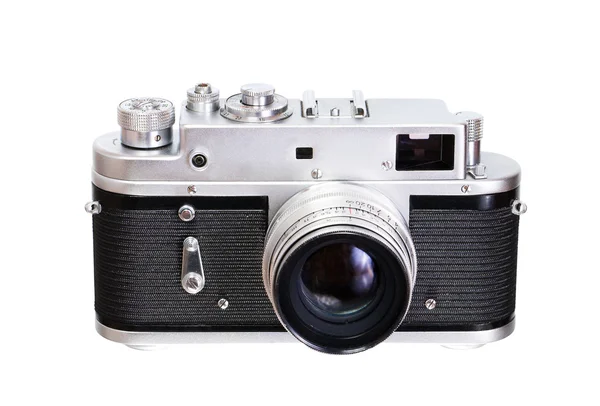 Stock image Old photo camera isolated