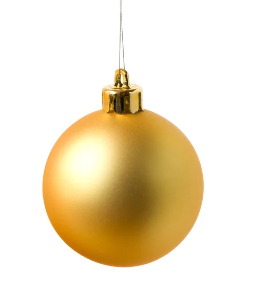 Yellow cristmas ball — Stock Photo, Image