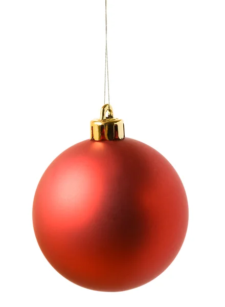 Κόκκινα Χριστούγεννα μπάλα — Φωτογραφία Αρχείου