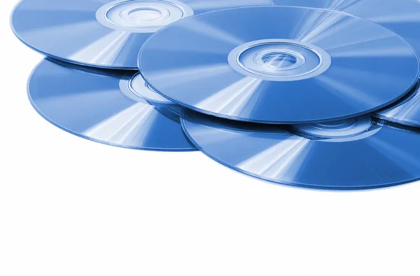 Stack of blank dvd isoalted — Stock Photo, Image
