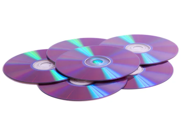 stock image Stack of blank dvd