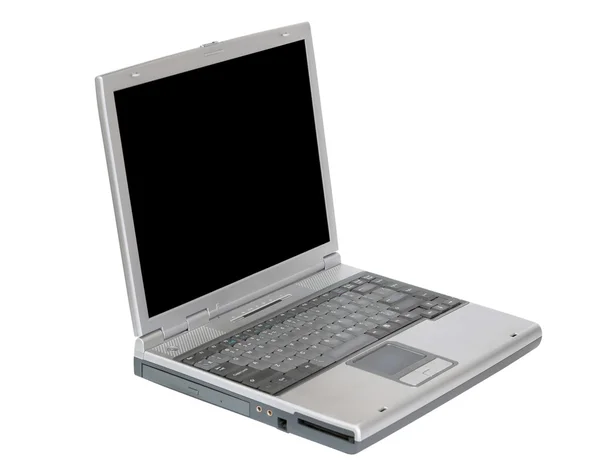Laptop aislado con pantalla en blanco — Foto de Stock