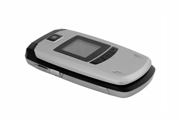 Telefone móvel cinzento isolado — Fotografia de Stock