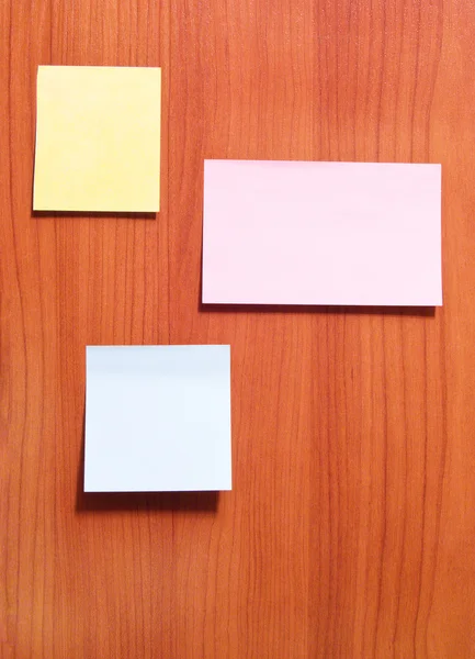 Sticky sheets of paper for writing on no — Stock Photo, Image