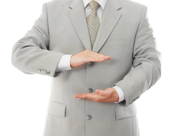 Businessman showing gesture isolated — Stock Photo, Image
