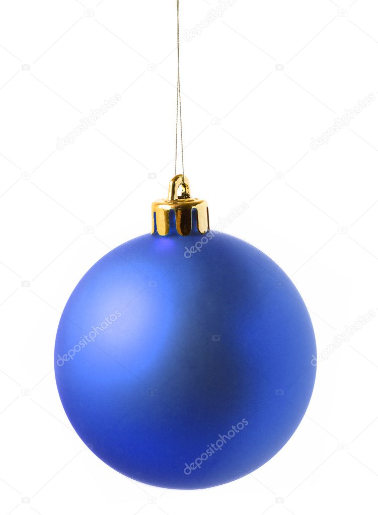 Blue christmas decoration ball