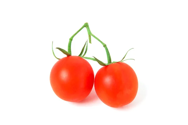 Two ripe tomatos isolated — Stock Photo, Image