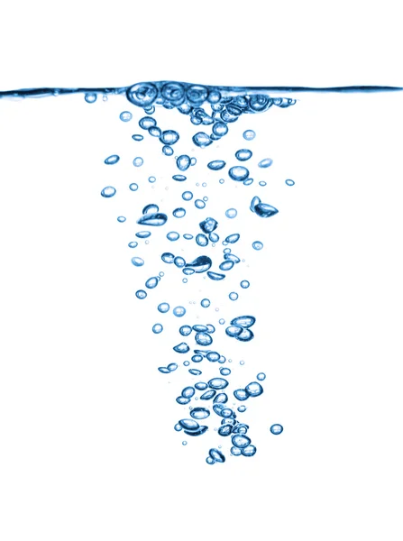 Vatten bubblor isolerade — Stockfoto