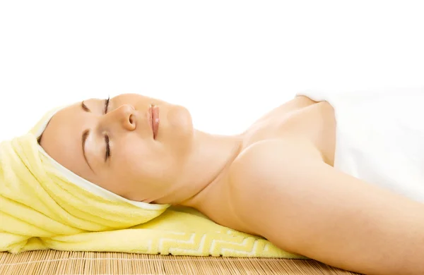 Young woman getting the spa treatment — Stock Photo, Image