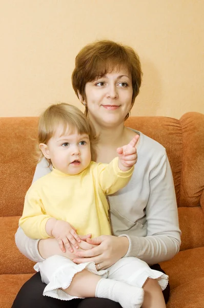 Small baby and mother — Stock Photo, Image
