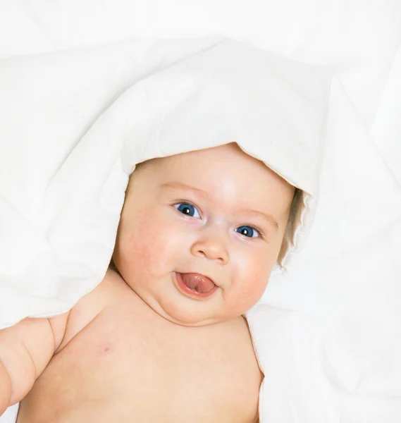 작은 웃는 아기 — 스톡 사진